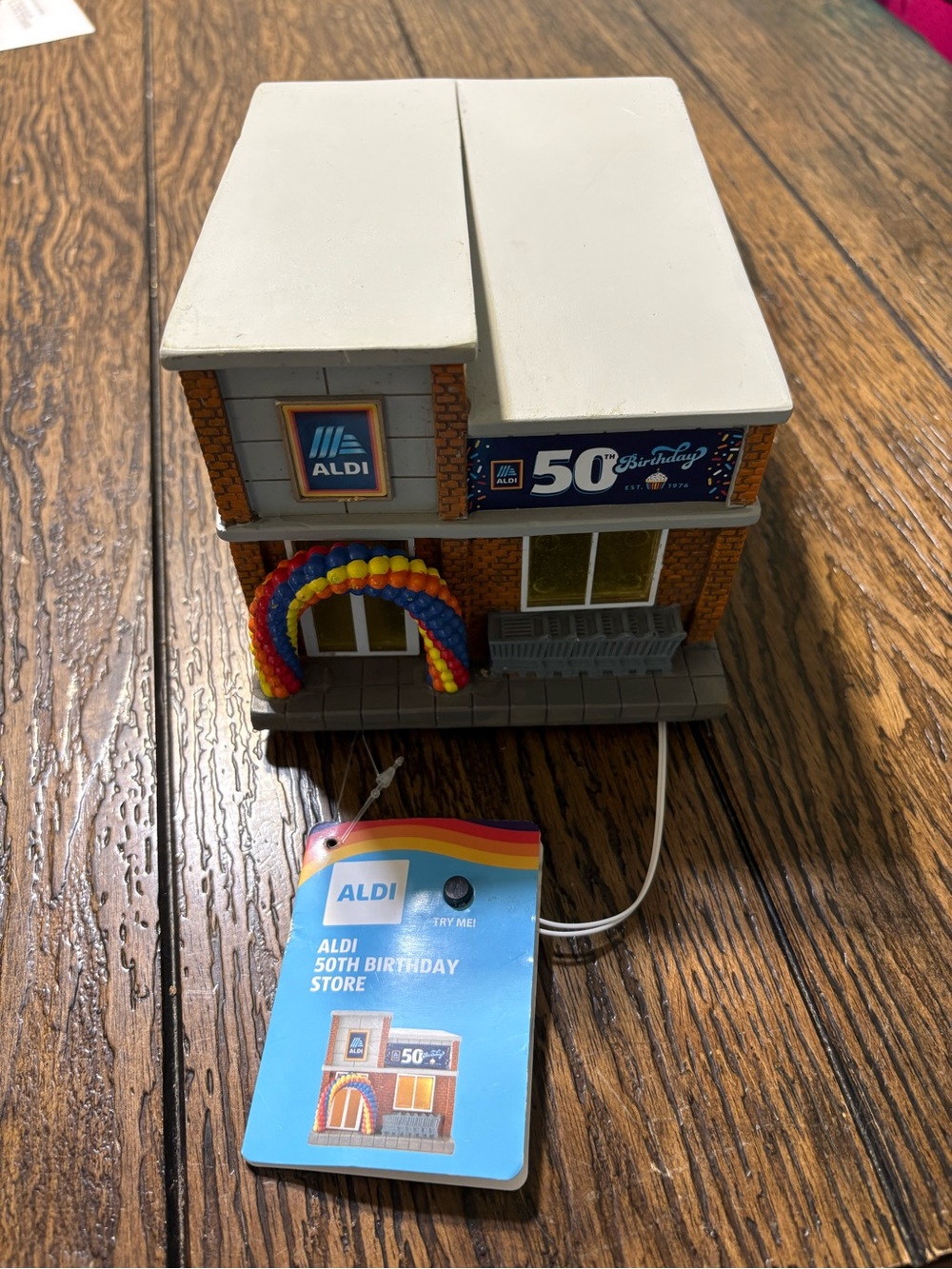 Aldi 50th Birthday Light Up Store